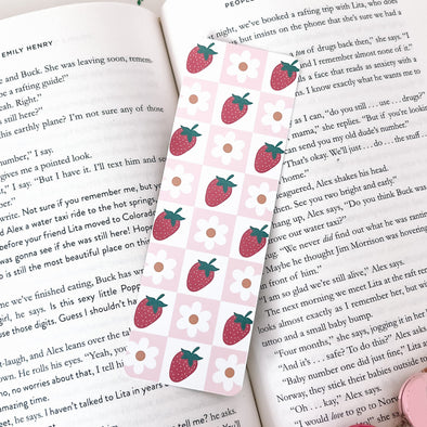 Cottagecore Strawberry Bookmark