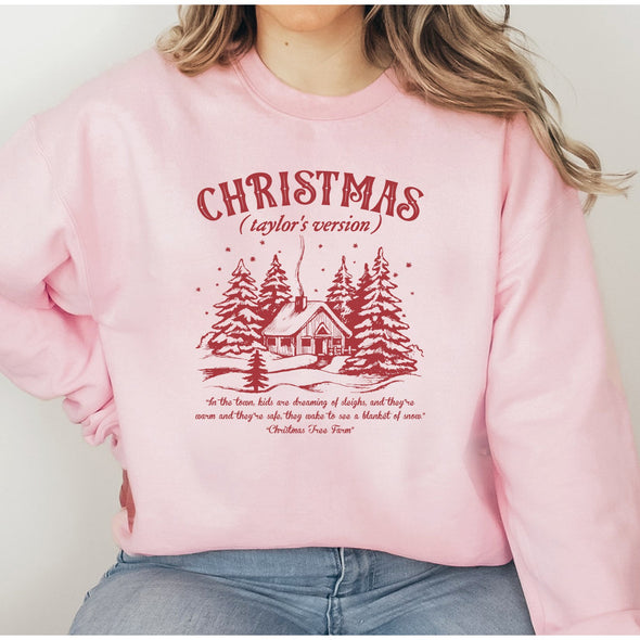 Christmas Taylor's Version Crewneck--Painted Lavender