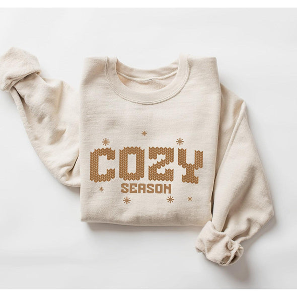 Cozy Season Crewneck--Painted Lavender