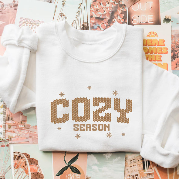 Cozy Season Crewneck--Painted Lavender