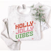 Holly Jolly Vibes Crewneck Sweatshirt--Painted Lavender