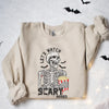 Let's Watch Scary Movies Crewneck--Painted Lavender