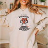 Prioritize Yourself Self Love Crewneck Sweatshirt--Painted Lavender