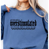 Probably Overstimulated Crewneck Sweatshirt--Painted Lavender