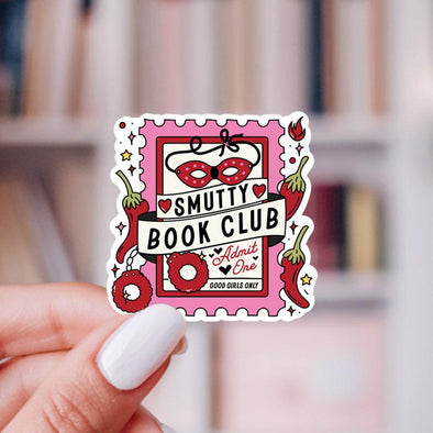 Smutty Book Club Sticker-Stickers-Painted Lavender