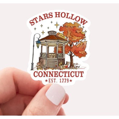 Stars Hollow Connecticut Sticker-Stickers-Painted Lavender