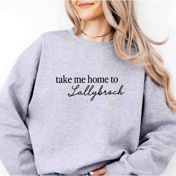 Take Me Home To Lallybroch Crewneck Sweatshirt--Painted Lavender