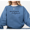 Take Me Home To Lallybroch Crewneck Sweatshirt--Painted Lavender