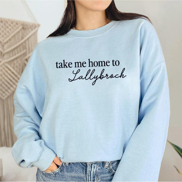 Take Me Home To Lallybroch Crewneck Sweatshirt--Painted Lavender