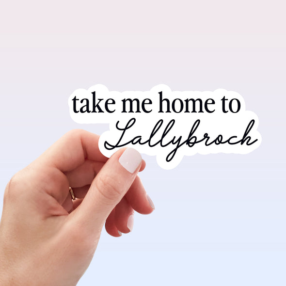 Take Me Home To Lallybroch Minimal Sticker-Stickers-Painted Lavender