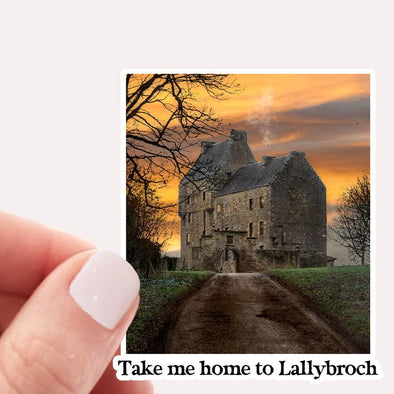 Take Me Home To Lallybroch Sunset Sticker-Stickers-Painted Lavender