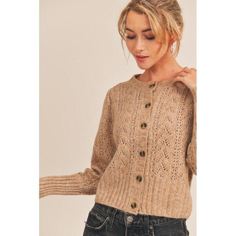 Chenille V-Neck Sweater, Plum